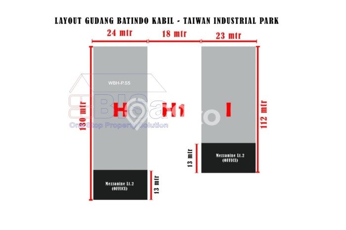 Gudang Lokasi Strategis di Kabil, Luas 8323m², Disewakan, Pusat Komersial Gudang Lokasi Strategis di Kabil, Luas 8323m², Disewakan, Pusat Komersial