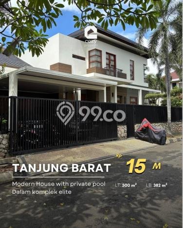 Rumah Elit Modern Tanpa Renovasi di Tanjung Barat Jakarta Selatan Rumah Elit Modern Tanpa Renovasi di Tanjung Barat Jakarta Selatan