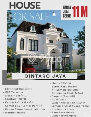 Rumah Elit Modern Siap Huni di Bintaro Tangerang Selatan Rumah Elit Modern Siap Huni di Bintaro Tangerang Selatan