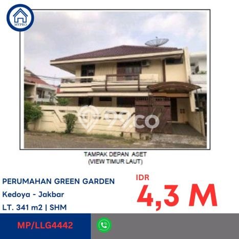 For Sale! Luxury House LT 341m2 Desain Modern di Green garden For Sale! Luxury House LT 341m2 Desain Modern di Green garden