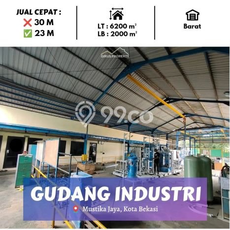 Lokasi Strategis! Dijual Gudang Bisnis di Mustikajaya, Bekasi Kondisi Baik Lokasi Strategis! Dijual Gudang Bisnis di Mustikajaya, Bekasi Kondisi Baik