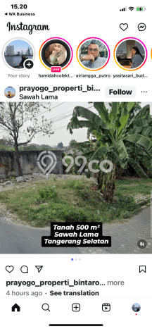 Tanah Dijual Area Strategis di Bintaro Tangerang Selatan 500m2 Tanah Dijual Area Strategis di Bintaro Tangerang Selatan 500m2