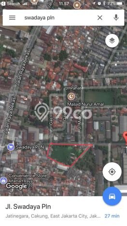 Dijual Tanah di Cakung, Luas 6543m², Area Potensial Dijual Tanah di Cakung, Luas 6543m², Area Potensial