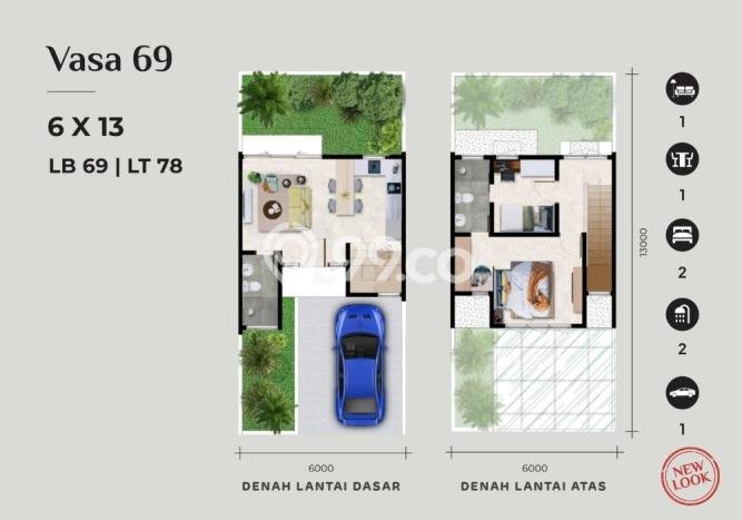 Rumah Minimalis 2 Kamar LT 78m2 di Batam Centre Rumah Minimalis 2 Kamar LT 78m2 di Batam Centre
