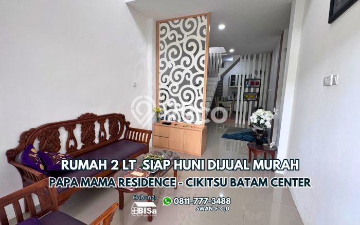 Rumah di Kawasan Batam Centre, Area Premium LT 90m² Rumah di Kawasan Batam Centre, Area Premium LT 90m²