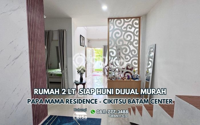 Rumah di Kawasan Batam Centre, Area Premium LT 90m² Rumah di Kawasan Batam Centre, Area Premium LT 90m²