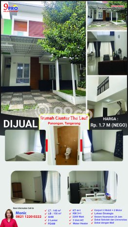 Jual Rumah Bagus Siap Huni LB 150m2 di Panongan, Tangerang Jual Rumah Bagus Siap Huni LB 150m2 di Panongan, Tangerang