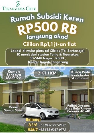 Rumah Budget Favorit Dijual Area Tangerang LT 60m2 Rumah Budget Favorit Dijual Area Tangerang LT 60m2
