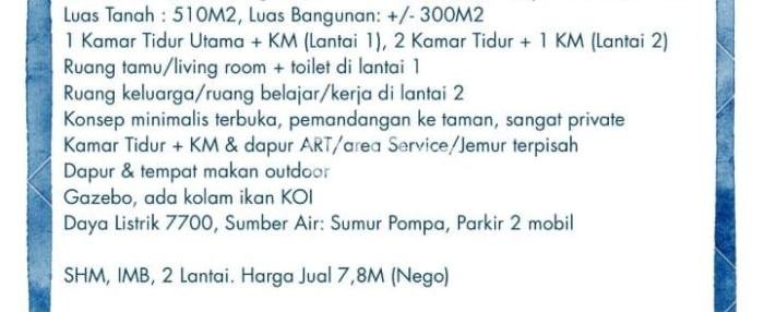 DIJUAL! Vila Kawasan , Luas 510m2m², Lokasi Strategis DIJUAL! Vila Kawasan , Luas 510m2m², Lokasi Strategis
