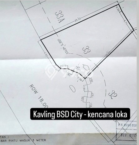 Tanah Dijual Area Strategis di BSD Kencana Loka Tangerang 316m2 Tanah Dijual Area Strategis di BSD Kencana Loka Tangerang 316m2
