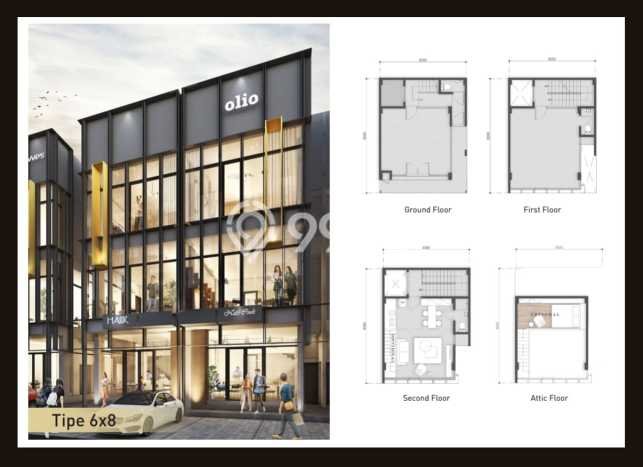 Disewakan Ruko di Pagedangan Tangerang LT 48m2, LB 122m2 Disewakan Ruko di Pagedangan Tangerang LT 48m2, LB 122m2