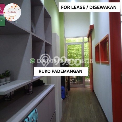 Ruko Disewa di Pademangan, Jakarta Utara, LT 135m2 / LB 228m2 Ruko Disewa di Pademangan, Jakarta Utara, LT 135m2 / LB 228m2