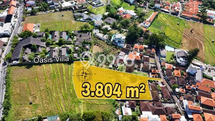 Untuk Dijual Tanah 3804m2 di Umalas, Badung Untuk Dijual Tanah 3804m2 di Umalas, Badung