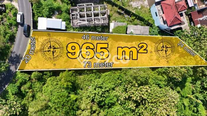Tanah Dijual Lokasi Strategis di Badung dengan Luas 965m2 Tanah Dijual Lokasi Strategis di Badung dengan Luas 965m2