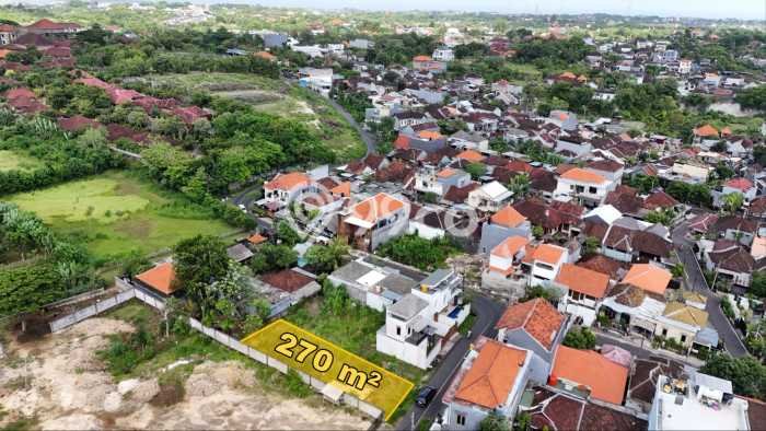 Lahan Dijual Lokasi Strategis di Badung dengan Luas 270m2 Lahan Dijual Lokasi Strategis di Badung dengan Luas 270m2