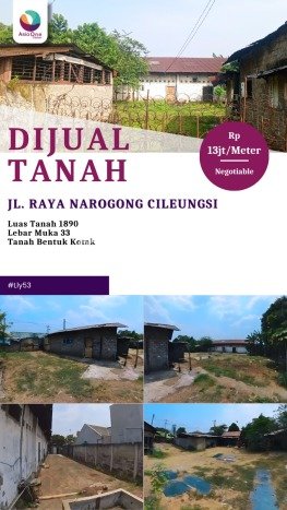 Tanah Kosong Dijual di Bogor dengan Area 1890m2 Tanah Kosong Dijual di Bogor dengan Area 1890m2
