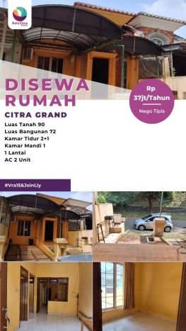 Disewakan! Rumah 2 Kamar Tidur &
1 Kamar Mandi di Cibubur, Jakarta Timur Disewakan! Rumah 2 Kamar Tidur &
1 Kamar Mandi di Cibubur, Jakarta Timur