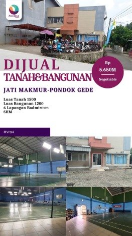 Komersial Bagus Dijual LB 1200m2 Lokasi Strategis Bekasi Area Cocok untuk Berbisnis Komersial Bagus Dijual LB 1200m2 Lokasi Strategis Bekasi Area Cocok untuk Berbisnis