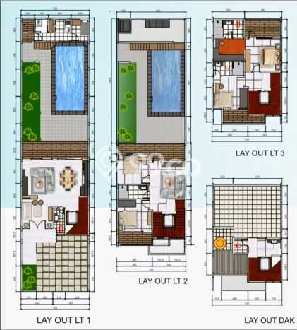 Rumah Elit LB 350m2 Siap Huni Desain Elegan di Cibubur, Bogor Rumah Elit LB 350m2 Siap Huni Desain Elegan di Cibubur, Bogor