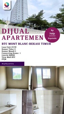 Hunian Apartemen 2 KT 1 KM di Bekasi Timur, Bekasi Dijual Cepat Hunian Apartemen 2 KT 1 KM di Bekasi Timur, Bekasi Dijual Cepat