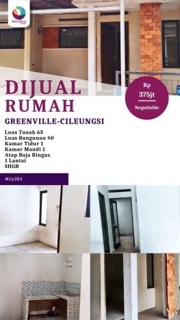 Rumah Terjangkau Dijual Area Cileungsi, Bogor Harga Rp 375 Juta Rumah Terjangkau Dijual Area Cileungsi, Bogor Harga Rp 375 Juta