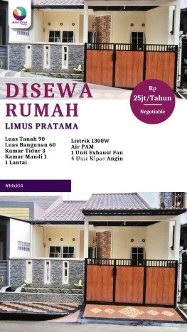Rumah Kontrakan Bekasi LT 90m2 LB 60m2 Kawasan Narogong Rumah Kontrakan Bekasi LT 90m2 LB 60m2 Kawasan Narogong