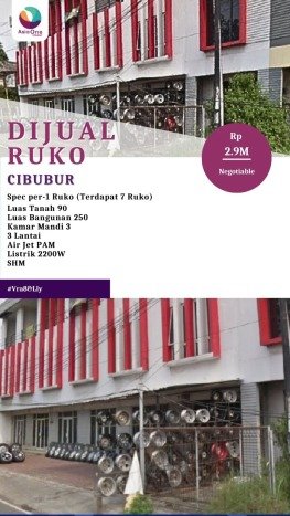 Ruko Dijual di Jakarta Timur LT 90m2 & LB 250m2 Lokasi Terbaik! Ruko Dijual di Jakarta Timur LT 90m2 & LB 250m2 Lokasi Terbaik!