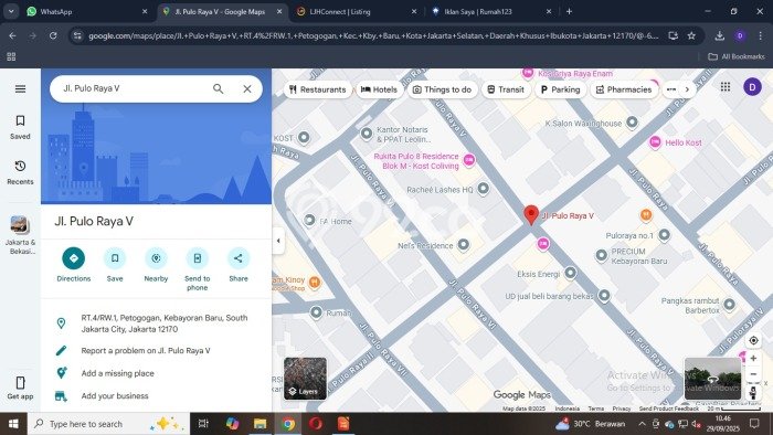 Jual Tanah di Kebayoran Baru, Luas 617m2m², Area Strategis, Kontur Rata Jual Tanah di Kebayoran Baru, Luas 617m2m², Area Strategis, Kontur Rata