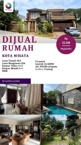 Hunian Super Elit dengan Akses Paling Strategis di Kota Wisata, Jakarta Timur Hunian Super Elit dengan Akses Paling Strategis di Kota Wisata, Jakarta Timur