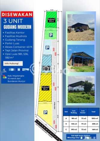 Gudang Disewakan Lokasi Panyingkiran Majalengka Harga Spesial! Gudang Disewakan Lokasi Panyingkiran Majalengka Harga Spesial!