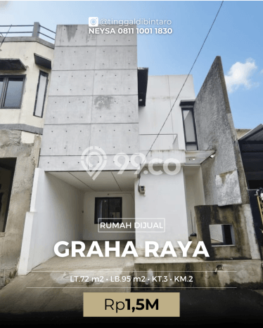 Rumah Modern 3 KT LT 72m2 di Graha Raya Bintaro Rumah Modern 3 KT LT 72m2 di Graha Raya Bintaro