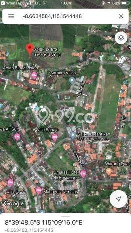 Dijual Tanah Lokasi Kerobokan, Badung Seluas 2100m2 Dijual Tanah Lokasi Kerobokan, Badung Seluas 2100m2