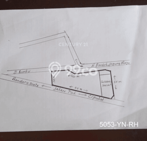 Kavling Tanah untuk Dijual di Jelupang, Tangerang, Luas 975m2 Kavling Tanah untuk Dijual di Jelupang, Tangerang, Luas 975m2