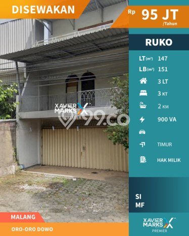 AREA BISNIS! Ruko Kawasan Klojen, Luas 151m2m², Lokasi Premium AREA BISNIS! Ruko Kawasan Klojen, Luas 151m2m², Lokasi Premium