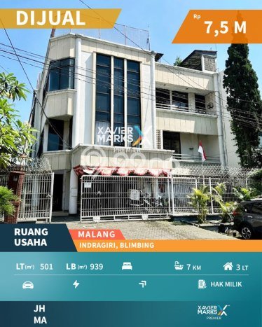 Komersial Usaha Dijual di Blimbing Malang LT 501m2 & LB 939m2 Komersial Usaha Dijual di Blimbing Malang LT 501m2 & LB 939m2