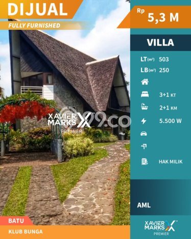 Vila Strategis Kawasan , Area 503m2m², Dekat Malang, Malang Vila Strategis Kawasan , Area 503m2m², Dekat Malang, Malang