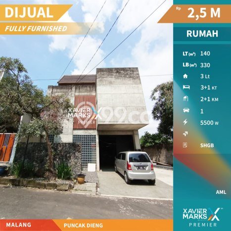 Rumah Modern 3 KT LT 140m2 di Dieng Rumah Modern 3 KT LT 140m2 di Dieng