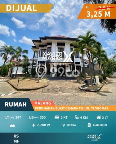 Rumah Eksklusif Dijual LT 347m2 di Lowokwaru, Malang Rumah Eksklusif Dijual LT 347m2 di Lowokwaru, Malang