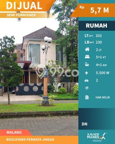 Rumah Luxury Modern Tanpa Renovasi di Soekarno Hatta Malang Rumah Luxury Modern Tanpa Renovasi di Soekarno Hatta Malang