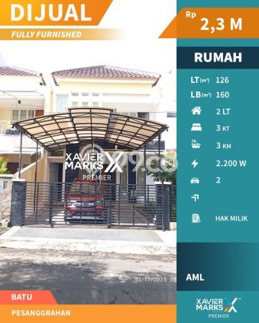 Jual Rumah Bagus Siap Huni LB 160m2 di Batu, Batu Jual Rumah Bagus Siap Huni LB 160m2 di Batu, Batu