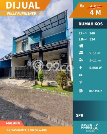 Unit Kost Dijual di Malang Spesifikasi 16 Kamar Tidur dan Kawasan Strategis Unit Kost Dijual di Malang Spesifikasi 16 Kamar Tidur dan Kawasan Strategis