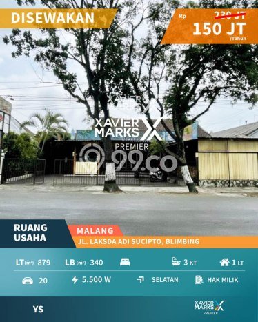 Komersial bagus disewakan di Blimbing Malang dengan LB 340m2 harga sewa terbaik Komersial bagus disewakan di Blimbing Malang dengan LB 340m2 harga sewa terbaik