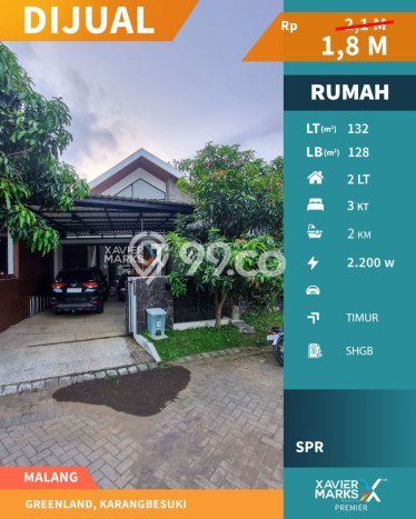 Rumah area Tidar, Malang, LT 132m2m² LB 128m2m² - INVESTASI TERBAIK! Rumah area Tidar, Malang, LT 132m2m² LB 128m2m² - INVESTASI TERBAIK!