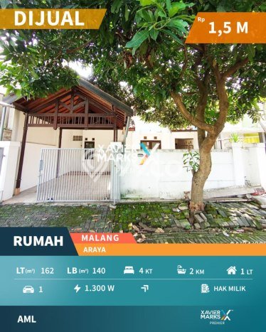 Jual Rumah Eksklusif 4 KT di Araya, Malang Jual Rumah Eksklusif 4 KT di Araya, Malang