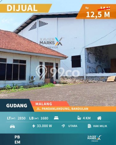 LOKASI STRATEGIS! Gudang di Sukun, Luas 1680m2m², Pengunjung Terjamin LOKASI STRATEGIS! Gudang di Sukun, Luas 1680m2m², Pengunjung Terjamin