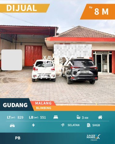 KAWASAN BISNIS! Gudang Kawasan Blimbing, Luas 551m2m², Lokasi Premium KAWASAN BISNIS! Gudang Kawasan Blimbing, Luas 551m2m², Lokasi Premium