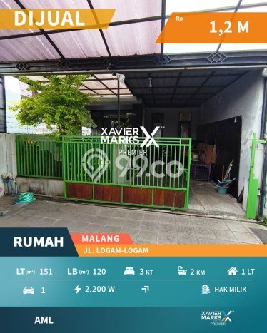 Dijual Cepat Rumah Favorit Siap Huni LB 120m2 di Blimbing, Malang Dijual Cepat Rumah Favorit Siap Huni LB 120m2 di Blimbing, Malang