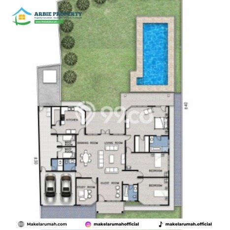 Ready to Use! Luxury House LT 916m2 Desain Modern di Cipete Ready to Use! Luxury House LT 916m2 Desain Modern di Cipete