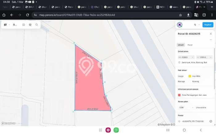 Tanah Kavling Dijual di Badung dengan Spesifikasi 3055m2 Tanah Kavling Dijual di Badung dengan Spesifikasi 3055m2