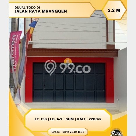 AREA PREMIUM! Komersial di Mranggen, Luas 147m², Kawasan Komersial AREA PREMIUM! Komersial di Mranggen, Luas 147m², Kawasan Komersial